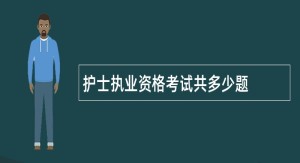 护士执业资格考试共多少题